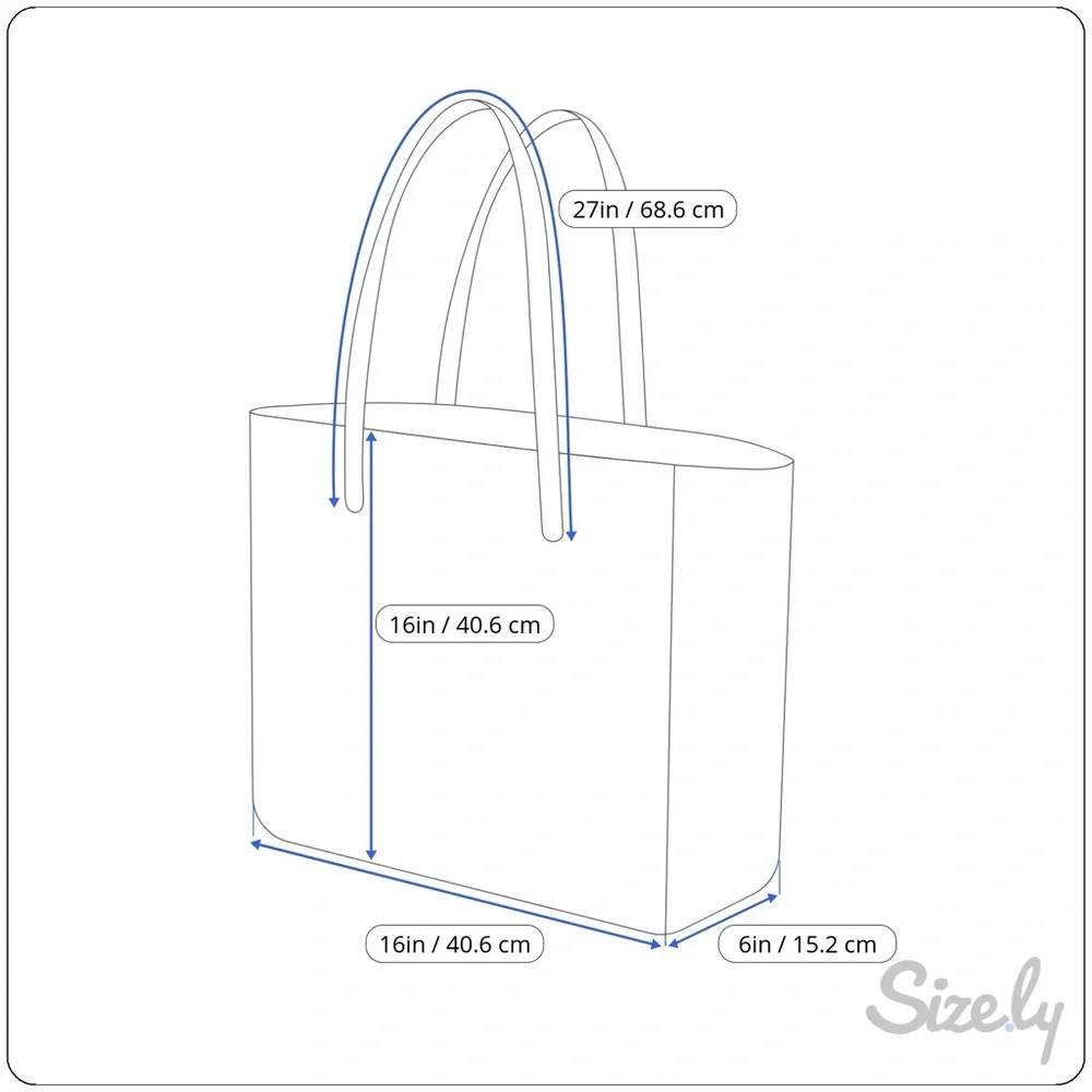 Vineyard Vines Cream Canvas Tote with Navy Trim - Picture 8 of 10